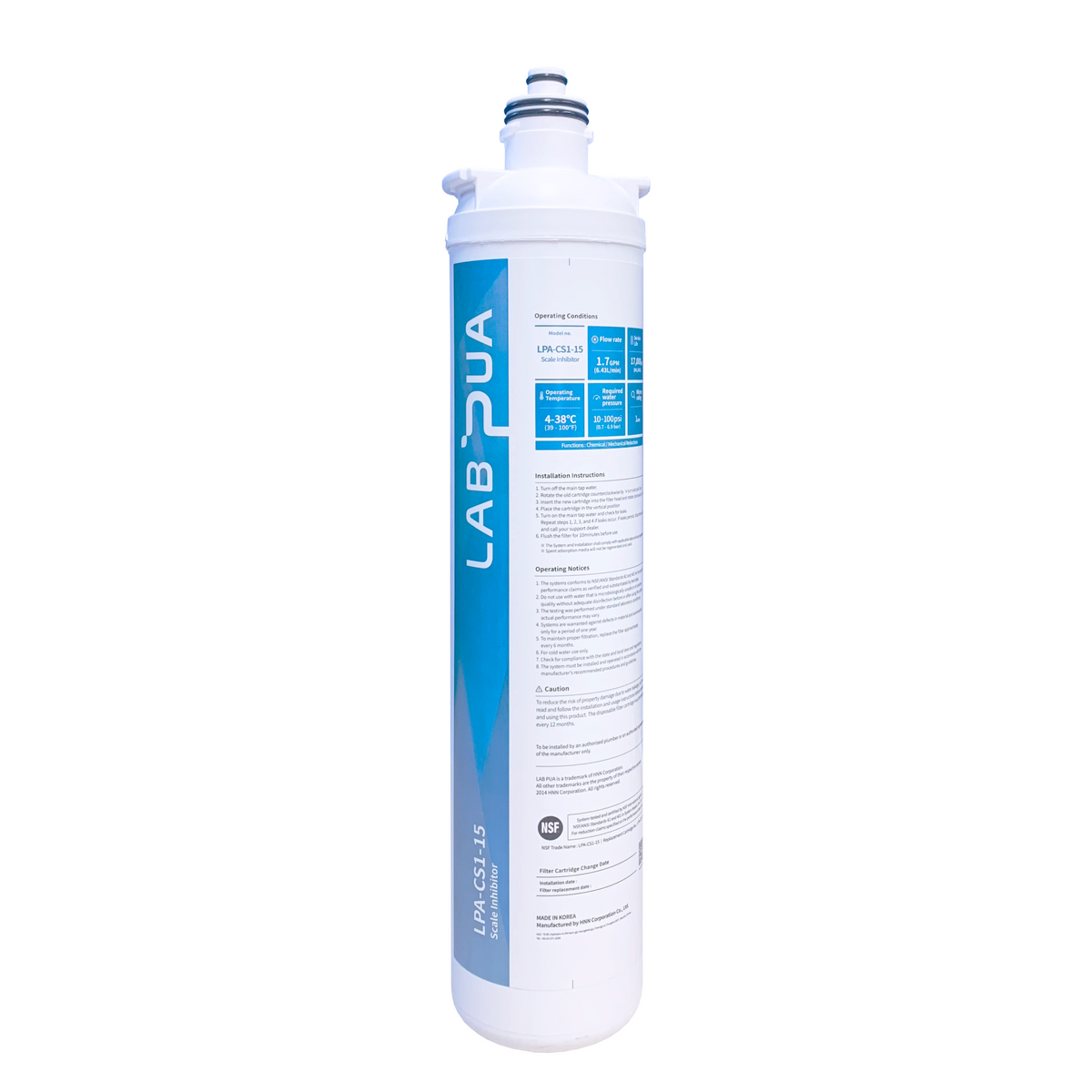 Lab Pua LPA CS1 15 (1um composite & UF membrane, 15″L)