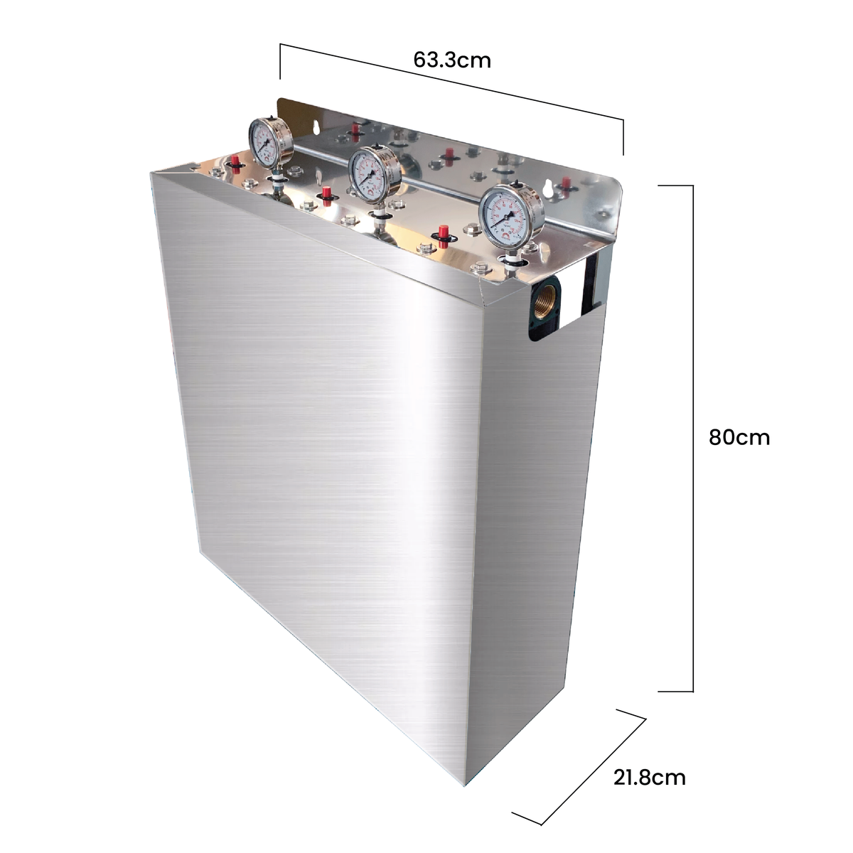 Triple stage filter system with S/S cover