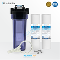 Whole House Water Filter System With Transparent Bottle Including Filter Standard Fitting