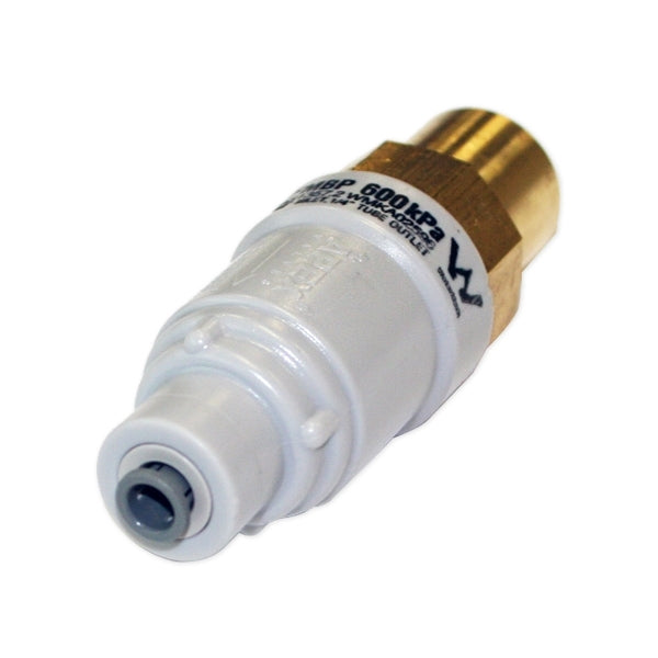 FMBP600, 600kPa 1/2" Inlet - 1/4" Outlet Genuine APEX Filtamate Brass Plastic Pressure Limiting Valve