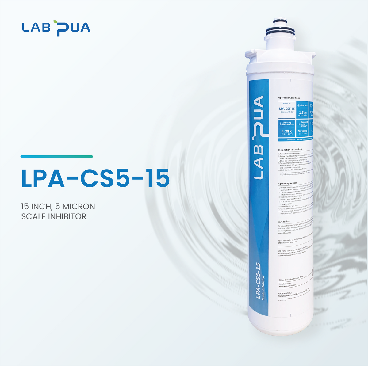 Lab Pua LPA CS5 15 (5um composite, UF membrane, 15″L)