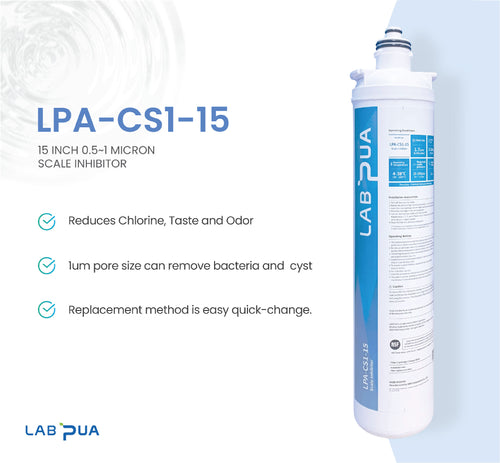 12 MONTH life time LAB PUA LPA-CS1-15 HIFLOW filter system