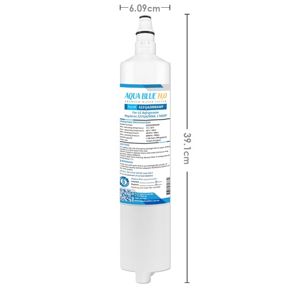 LG 5231JA2006A/LT600P Fridge Replacement Filters 5231JA2006AWF