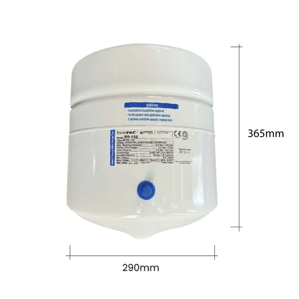 Mini Reverse Osmosis Water Storage Pressure Tank 18 Liters FDA APPROVED MATERIAL NSF58/ RO-132 METAL TANK 18L