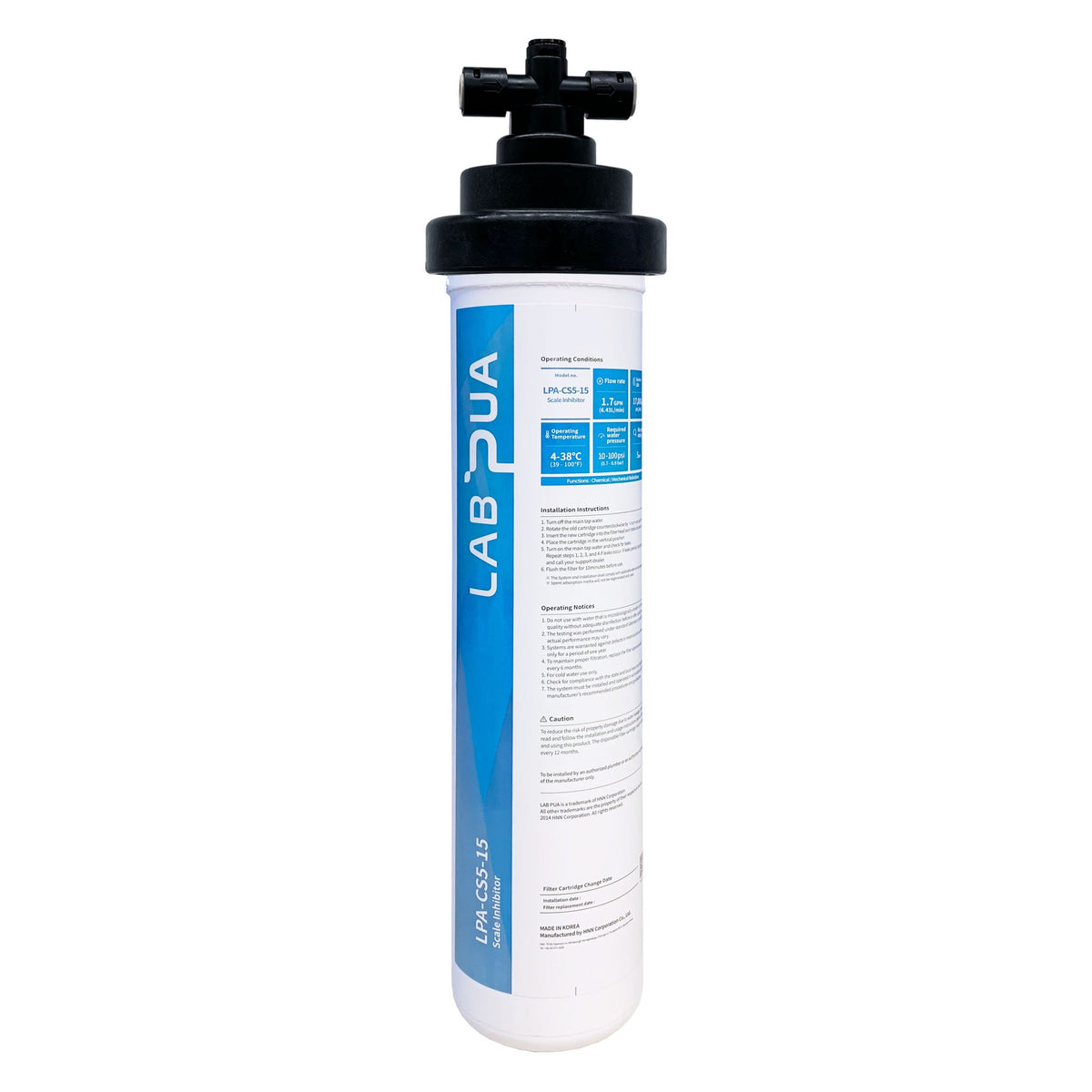 Lab Pua Residential Under Sink Switch Filter Kit LPA-CS5-15 5MICRON