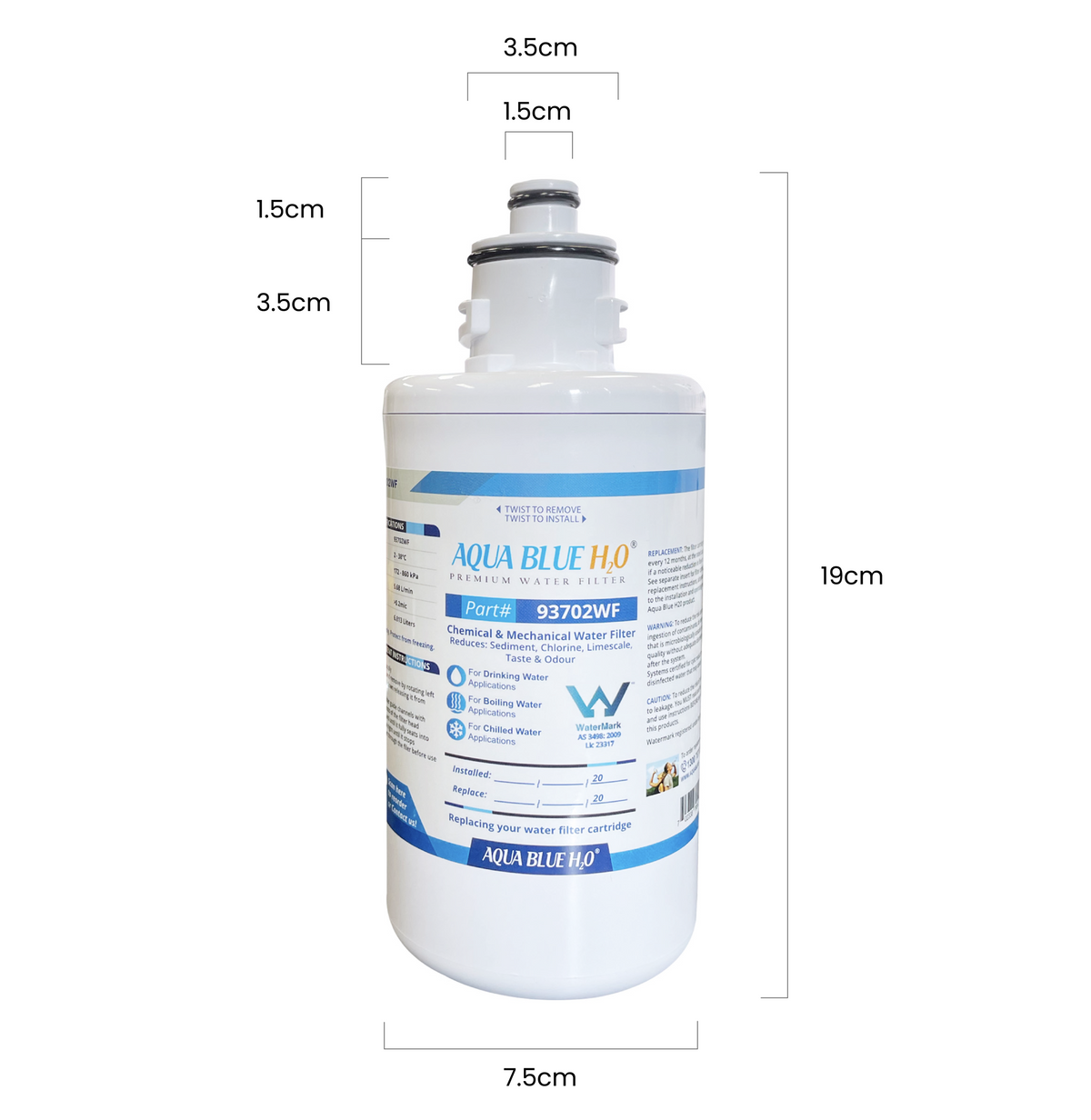 ZIP Generic 93702WF Replacement Water Filter Cartridge