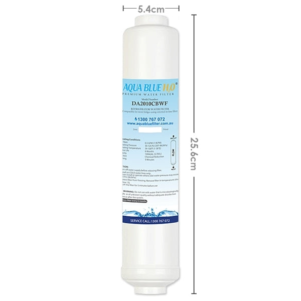 DA2010CB-WF by Aqua Blue H20D External Inline 1/4 Push in filter"