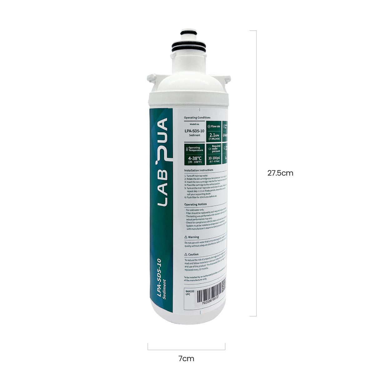 Lab Pua LPA SD5 10 (5um PP Sediemnt, 10″L)