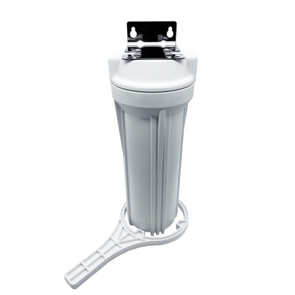 S/S BRACKET SINGLE UNDERSINK SYSTEM WHITE 1025 1/4” CONNECT WITH CTO FILTER