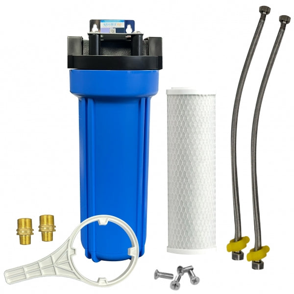 Single Water Filter System For Homes And Offices 10"X2.5" CTO Carbon Block Filter