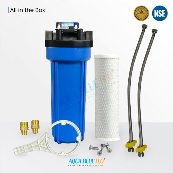 Single Water Filter System For Homes And Offices 10"X2.5" CTO Carbon Block Filter