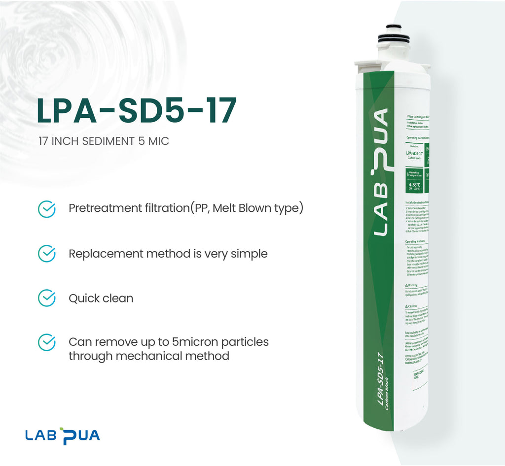 Lab Pua Residential Under Sink Switch Filter Kit 17 Inch Series