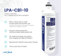 Lab Pua Residential Water Filter LPA-CB1-10 1 MICRON FULL CARBON BLOCK WITH SEDIMENT
