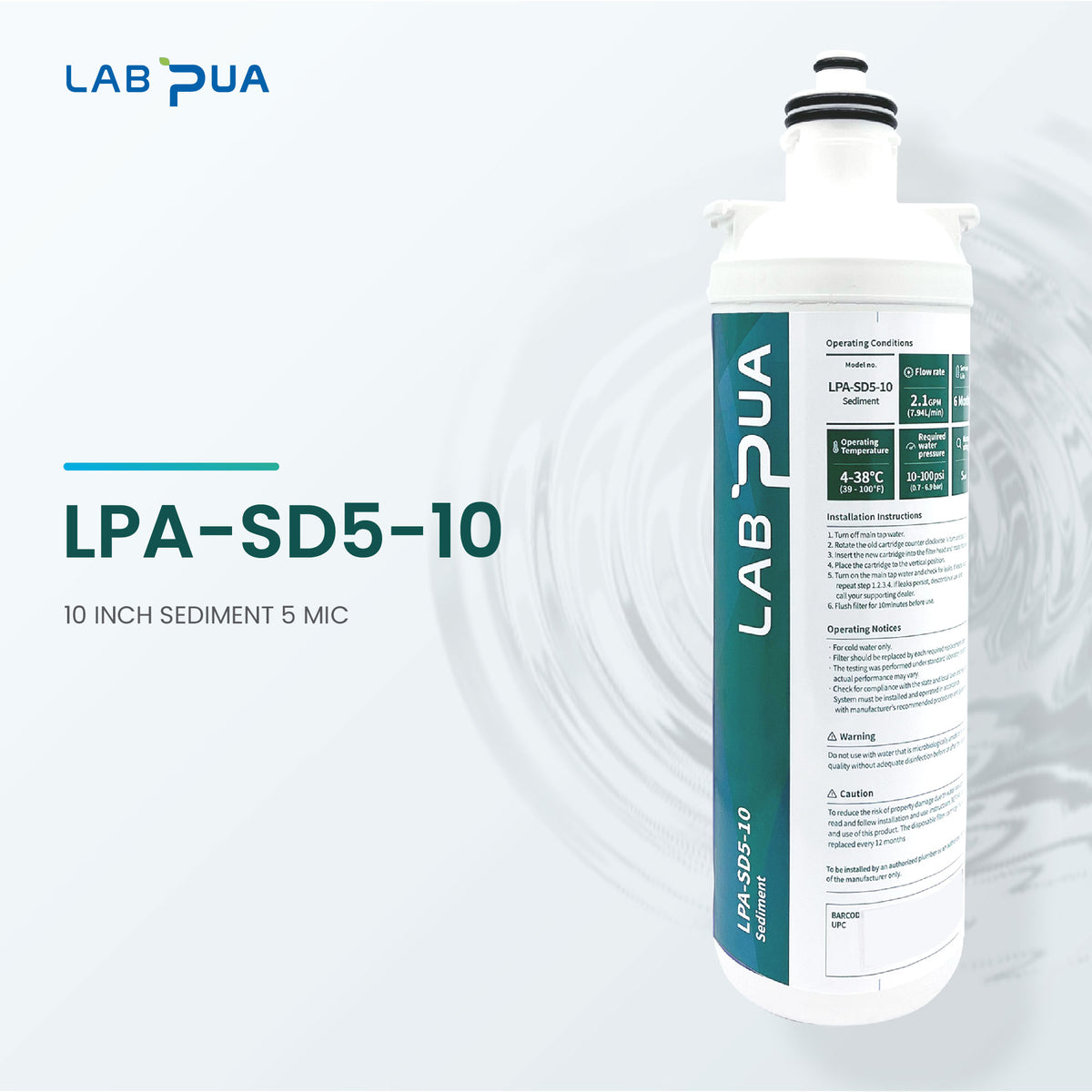 Lab Pua LPA SD5 10 (5um PP Sediemnt, 10″L)