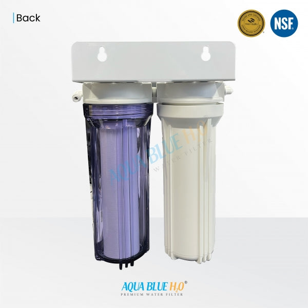 Twin Under Sink Housing Upgrade Kit Only 10" With Faucet And Hose Kit