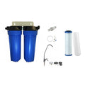 Twin Under Sink Housing Upgrade Kit Only Blue 10"