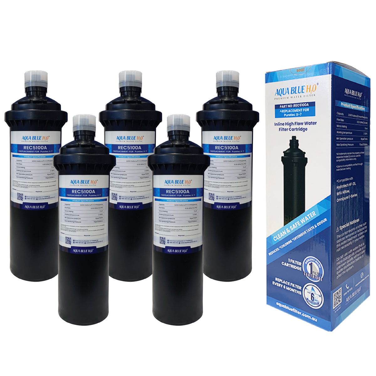 Aqua Blue H2O Puretec Puremix X7-R Replacement Cartridge REC5100A