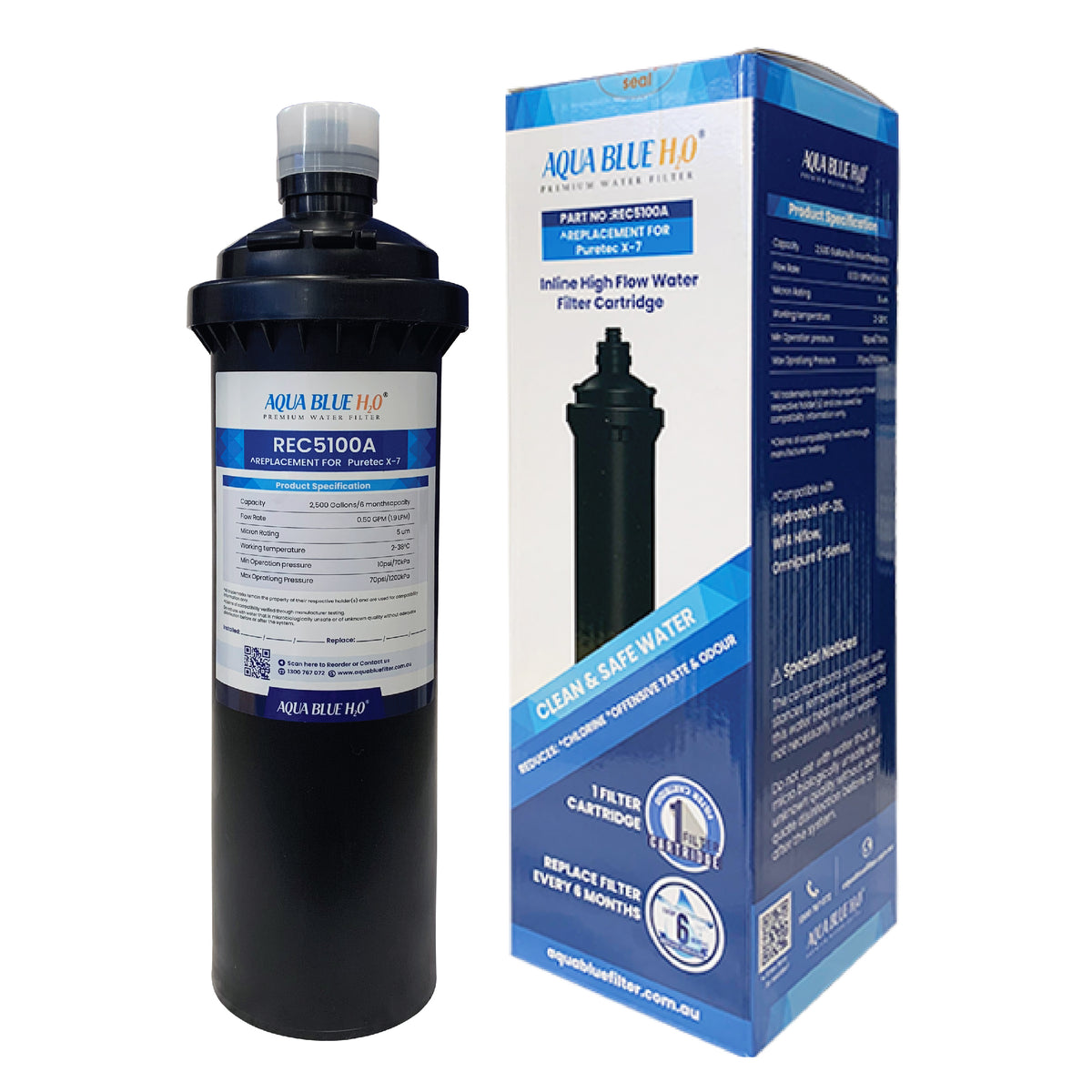 Aqua Blue H2O Puretec Puremix X7-R Replacement Cartridge REC5100A