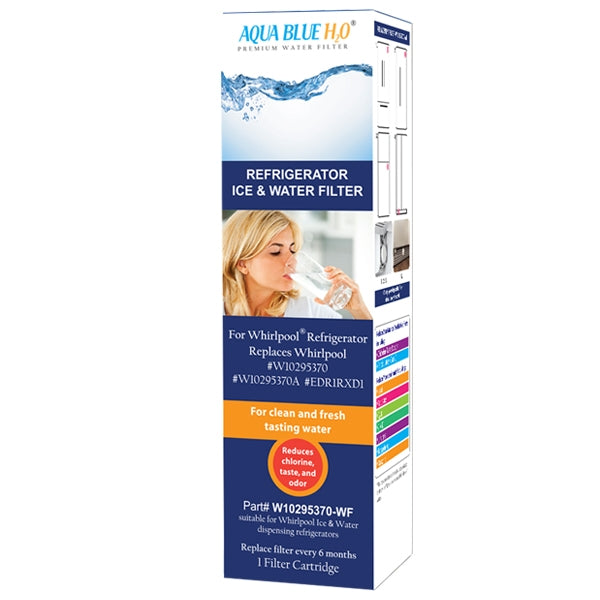 Whirlpool W10295370 EDR1RXD1 Fridge Filter Generic AQUA BLUE H2O W10295370-WF