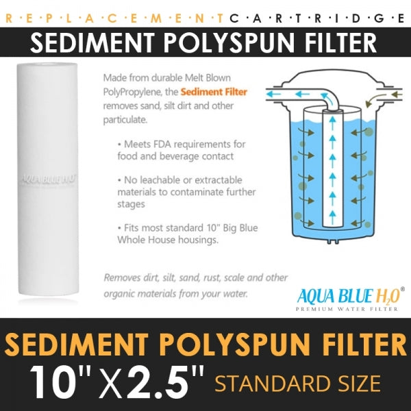 Whole House Water Filter System With Transparent Bottle Including Filter Standard Fitting