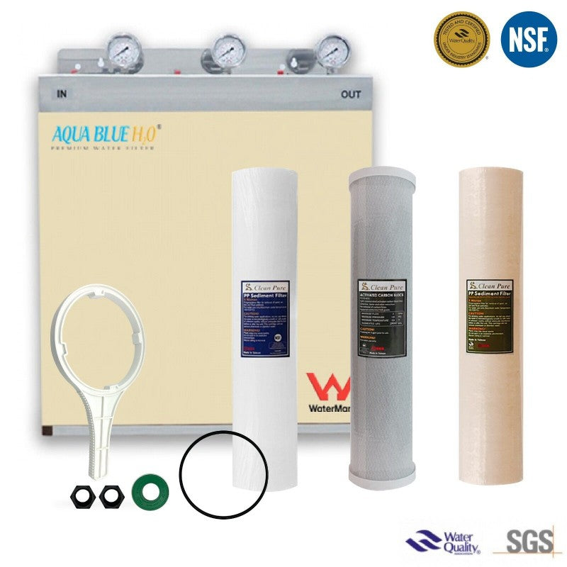 Triple stage filter system with S/S cover