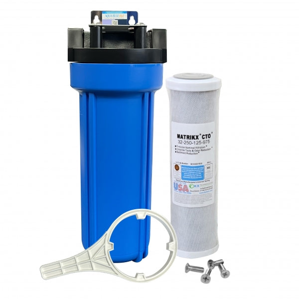 Whole House Water System Matrikx + CTO/2 Coconut Water Filter 5 Micron 10" (CB-CTO-10)