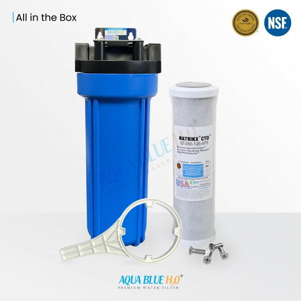 Whole House Water System Matrikx + CTO/2 Coconut Water Filter 5 Micron 10" (CB-CTO-10)