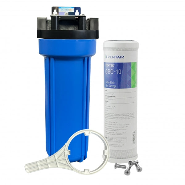 Whole House Water System With Carbon Block Filter CBC-10 Giardia Cyst Reduction Water Filter 0.5 Micron