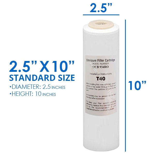 Whole House Water System with Omnipure OCB934 RO T40 GAC Water Filter