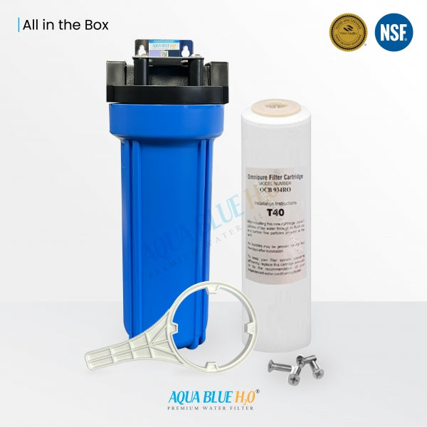 Whole House Water System with Omnipure OCB934 RO T40 GAC Water Filter