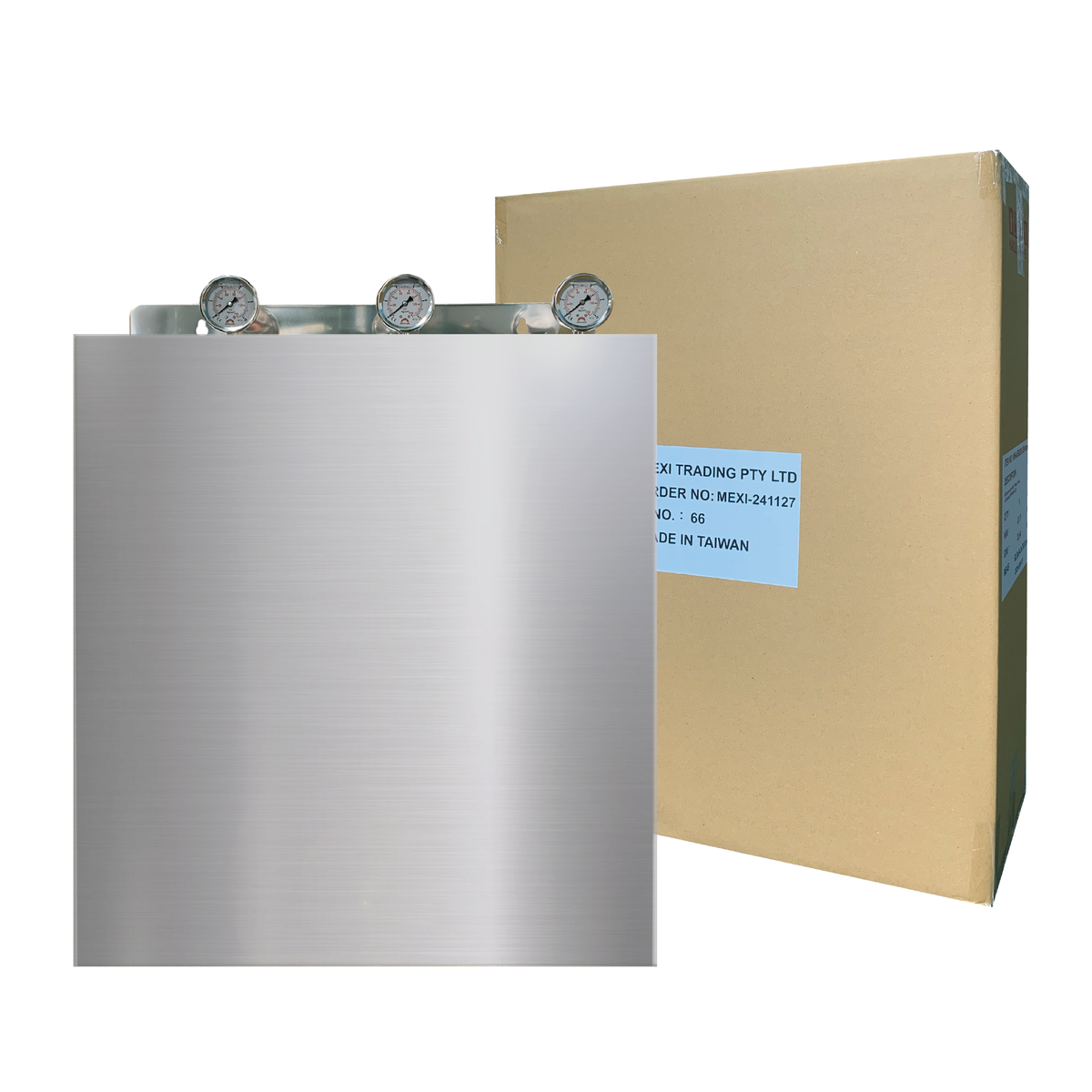 Triple stage filter system with S/S cover