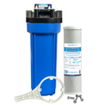 S/S BRAKET SINGLE UNDERSINK SYSTEM BLUE 1025 3/4” WITH 1/2” ADAPTOR WITH CTO FILTER